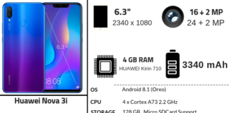 Huawei Nova 3i Full Specifications, Features & Price Huawei Nova 3i