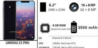 UMIDIGI Z2 Pro Specifications Features & Price Umidigi Z2 Pro