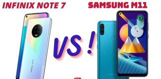 Infinix Note 7 vs Samsung Galaxy M11- Detailed Comparison infinix note 7 vs samsung Galaxy m11