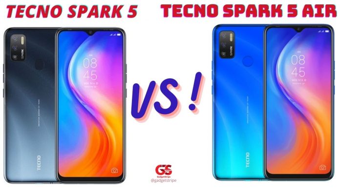 tecno spark 5 vs spark 5 air