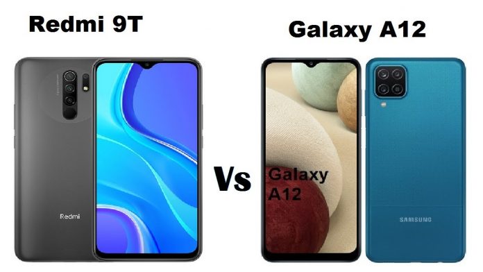 galaxy a12 vs redmi 9t samsung galaxy A12 vs redmi 9t