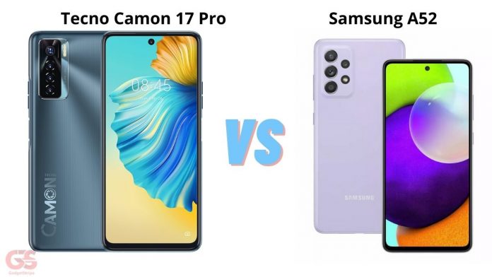 tecno camon 17 pro vs samsung a52