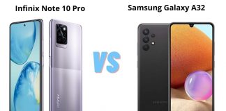 Comparison: Infinix Note 10 Pro vs Samsung Galaxy A32 infinix note 10 pro vs samsung a32