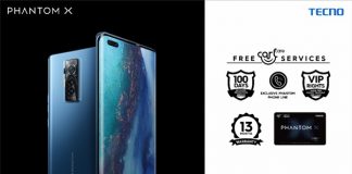 Enjoy 100 Days of free accidental damage repair and other VIP Services When you buy PHANTOM X in Nigeria