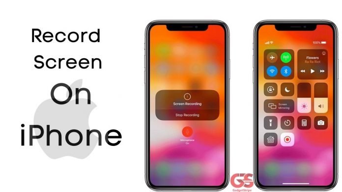 record screen on iphone
