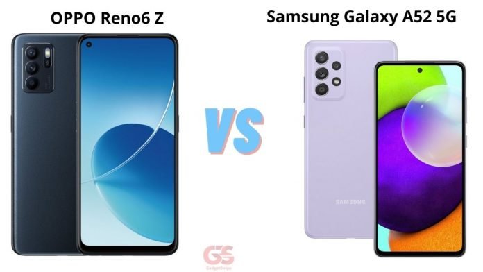 Oppo Reno6 Z 5G VS Samsung Galaxy A52 5G