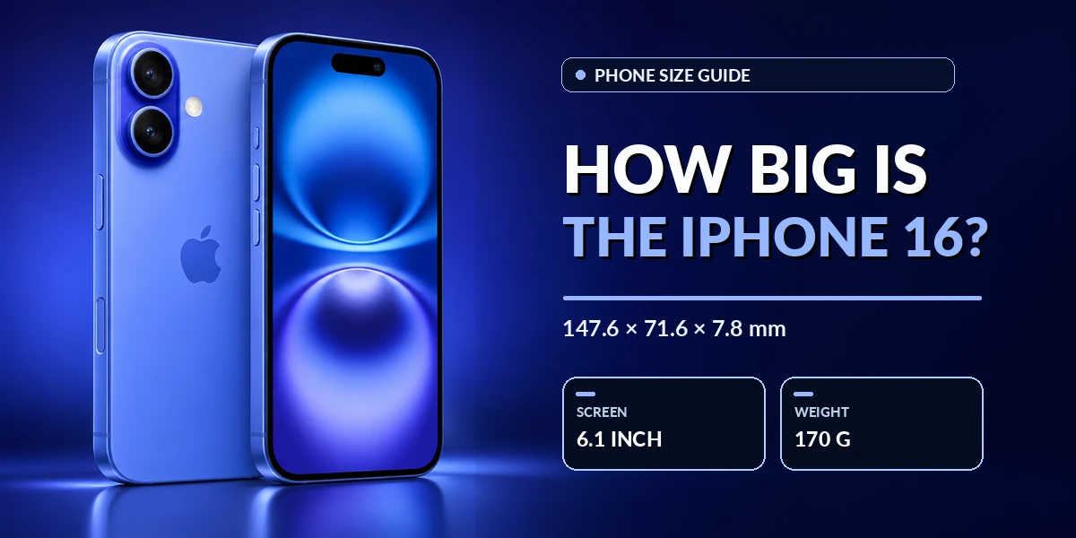 How big is the iPhone 16